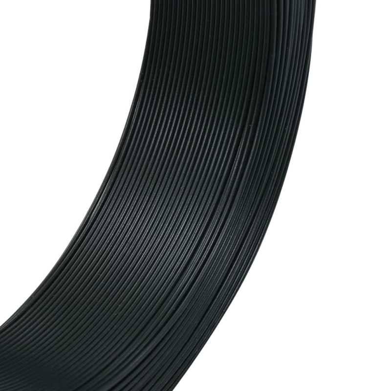 Produktbild för Stagtråd 250 m 1,4/2 mm stål svartgrön