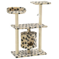 Produktbild för Klösträd med sisalpelare 95 cm tassavtryck beige