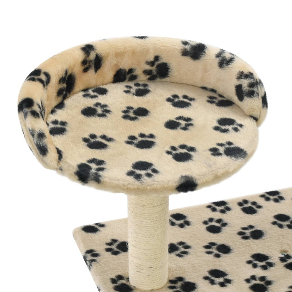 Produktbild för Klösträd med sisalpelare 95 cm tassavtryck beige