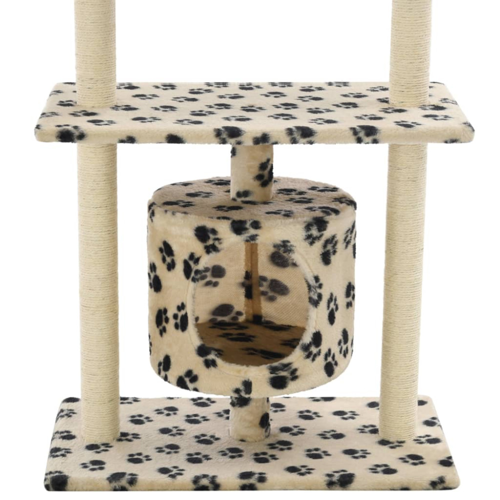 Produktbild för Klösträd med sisalpelare 95 cm tassavtryck beige