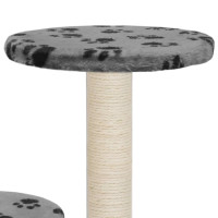 Produktbild för Klösträd med sisalpelare 60 cm tassavtryck grå