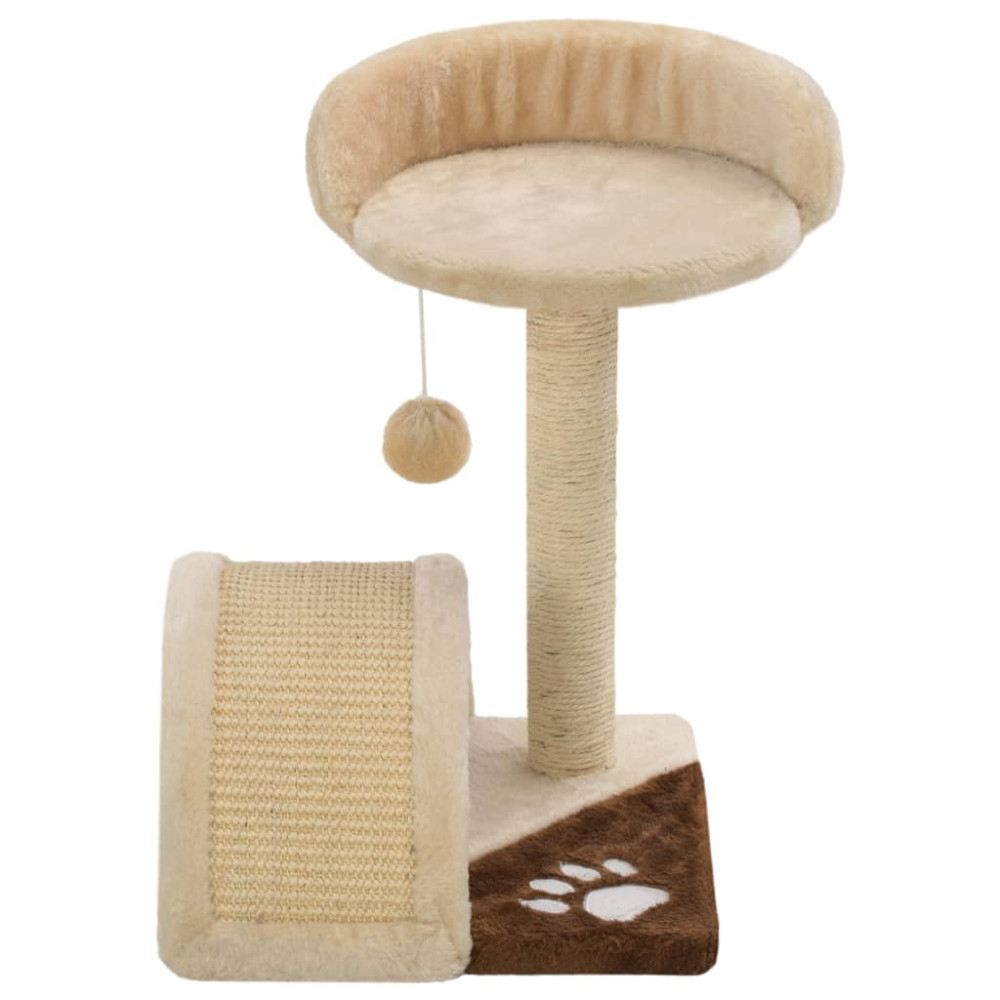 Produktbild för Klösträd med sisalpelare 40 cm beige och brun