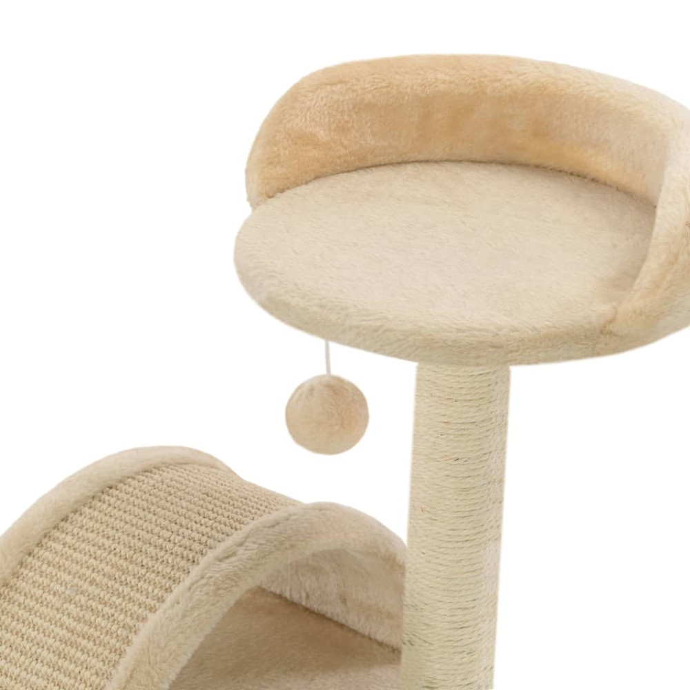 Produktbild för Klösträd med sisalpelare 40 cm beige och brun