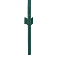 Produktbild för Stängsel med stolpar stål 25x2 m grön