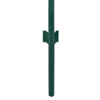 Miniatyr av produktbild för Stängsel med stolpar stål 25x0,75 m grön