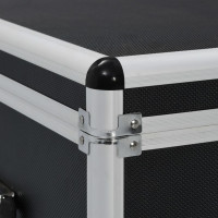 Produktbild för Förvaringsväskor 3 st svart aluminium