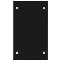 Produktbild för Vedställ svart 40x35x60 cm glas
