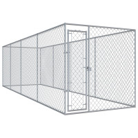 Produktbild för Hundkennel för utomhusbruk 760x192x185 cm