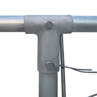 Produktbild för Hundgård för utomhusbruk galvaniserat stål 4x4x1 m