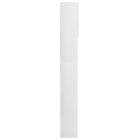 Produktbild för Tvättmaskinsskåp vit högglans 64x25,5x190 cm