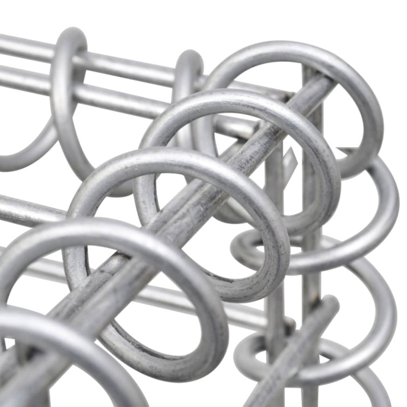 Produktbild för Gabionmur med lock galvaniserat stål 600x50x200 cm