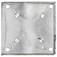 Produktbild för Jordspett 6 st silver 14x14x91 cm galvaniserat stål