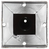 Produktbild för Jordspett 6 st silver 9x9x56 cm galvaniserat stål