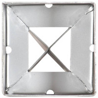 Produktbild för Jordspett 12 st silver 9x9x90 cm galvaniserat stål