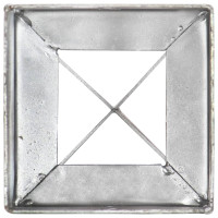 Produktbild för Jordspett 12 st silver 10x10x76 cm galvaniserat stål