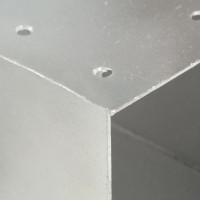 Produktbild för Stolpbeslag Y-form galvaniserad metall 91x91 mm