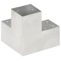 Produktbild för Stolpbeslag Y-form galvaniserad metall 101x101 mm