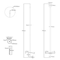 Produktbild för Jordankare 6 st 10x60 cm galvaniserad metall