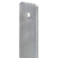 Produktbild för Jordankare 6 st silver 9x6x60 cm galvaniserat stål