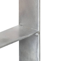 Produktbild för Jordankare 6 st silver 9x6x60 cm galvaniserat stål