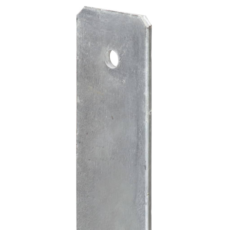Produktbild för Jordankare 6 st silver 8x6x60 cm galvaniserat stål