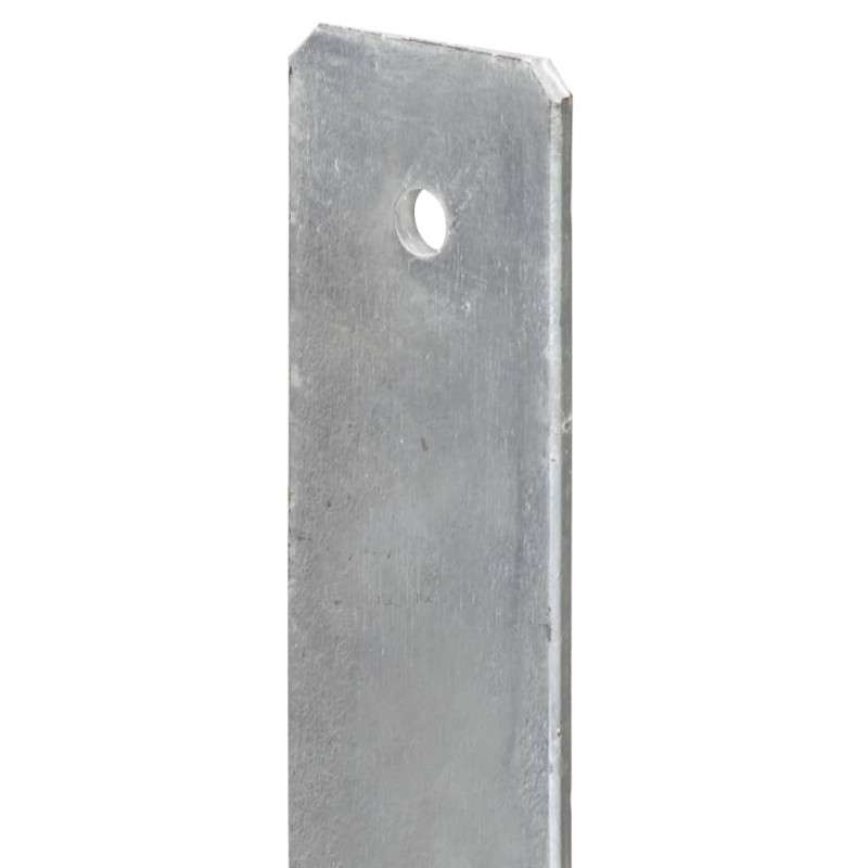 Produktbild för Jordankare 6 st silver 7x6x60 cm galvaniserat stål
