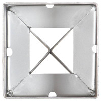 Produktbild för Jordspett 12 st silver 9x9x75 cm galvaniserat stål