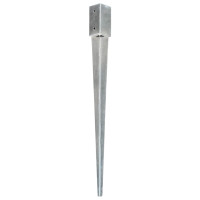 Miniatyr av produktbild för Jordspett 12 st silver 7x7x90 cm galvaniserat stål