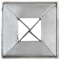 Miniatyr av produktbild för Jordspett 12 st silver 7x7x90 cm galvaniserat stål
