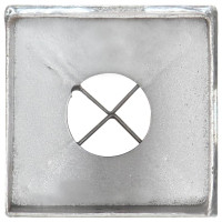 Miniatyr av produktbild för Jordspett 12 st silver 8x8x91 cm galvaniserat stål