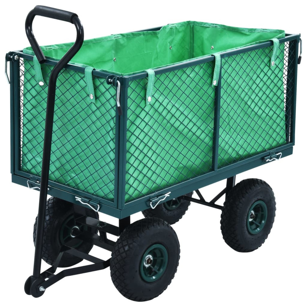 Produktbild för Trädgårdsvagn grön 350 kg