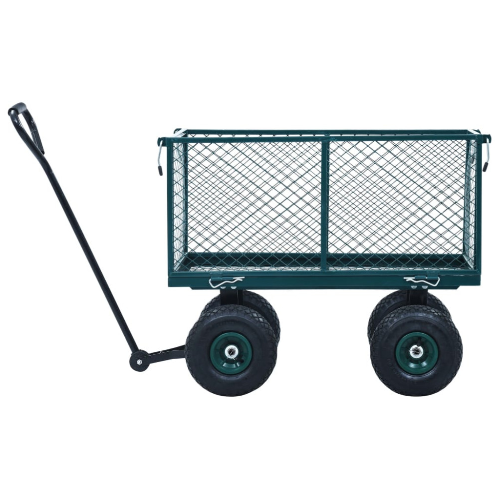 Produktbild för Trädgårdsvagn grön 350 kg