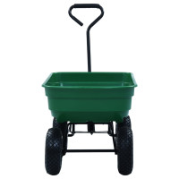 Produktbild för Trädgårdsvagn tippbar 300 kg 75L grön