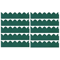 Produktbild för Rabattkant 10 st grön 65x15 cm PP