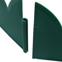 Produktbild för Rabattkant 10 st grön 65x15 cm PP