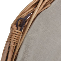 Produktbild för Vedkorg med handtag 57x46,5x52 cm brun pil