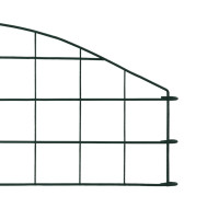 Produktbild för Staket båge 77,3x26 cm grön