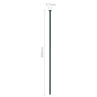 Produktbild för Staket båge 77,3x26 cm grön