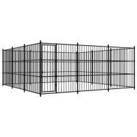 Miniatyr av produktbild för Hundgård för utomhusbruk 450x450x185 cm