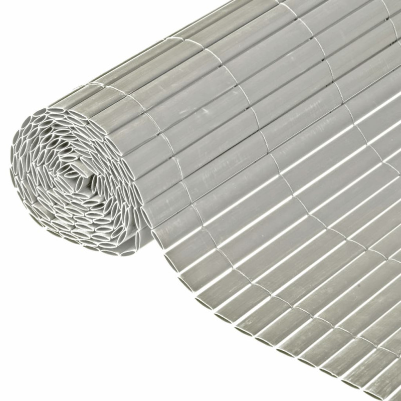 Produktbild för Nature Dubbelsidigt insynsskydd PVC 1,5x3m grå