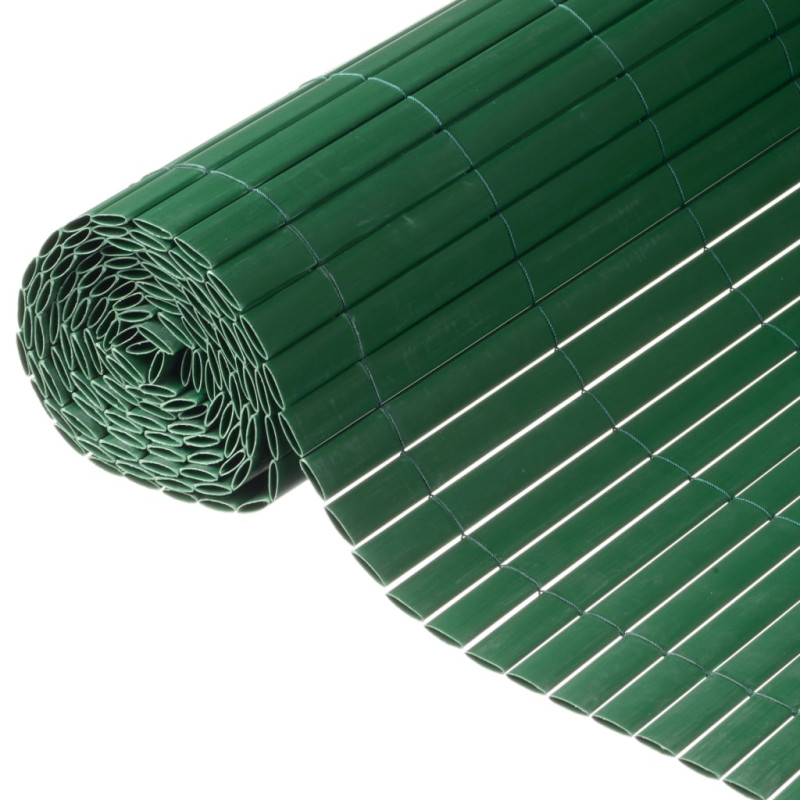Produktbild för Nature Dubbelsidigt insynsskydd PVC 1,5x3m grön