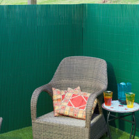 Produktbild för Nature Dubbelsidigt insynsskydd PVC 1x3m grön