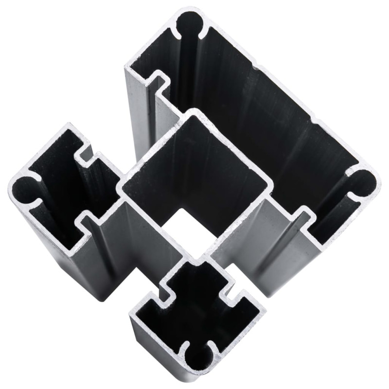 Produktbild för Staketpanel WPC 180x105 cm grå