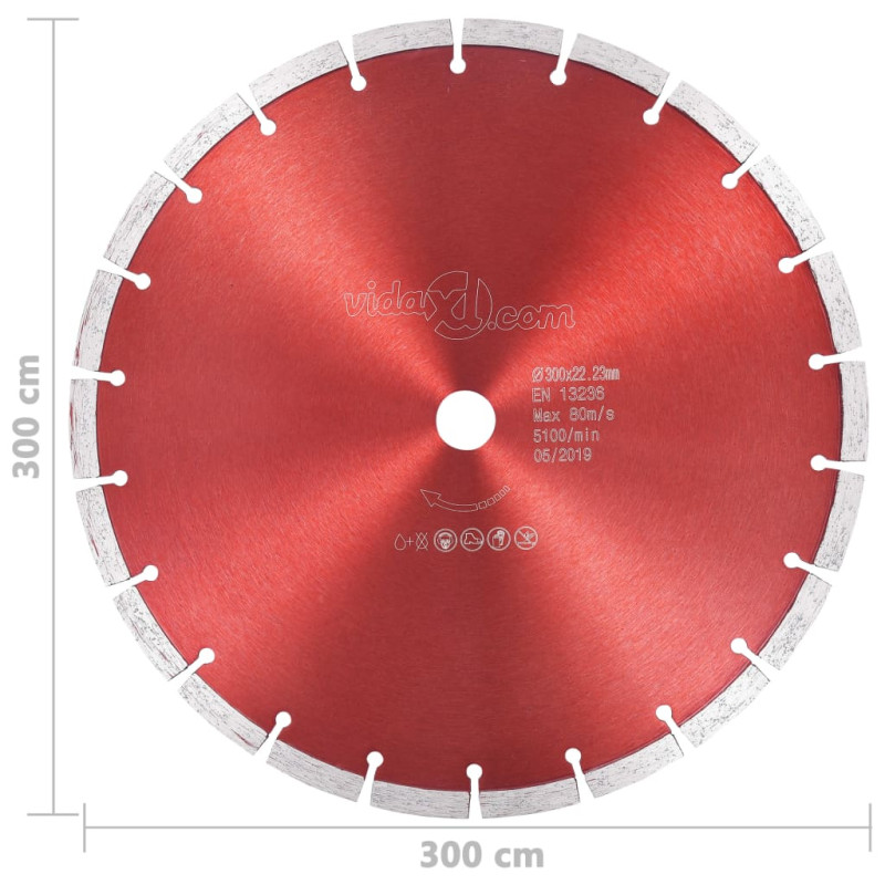 Produktbild för Diamantklinga stål 300 mm