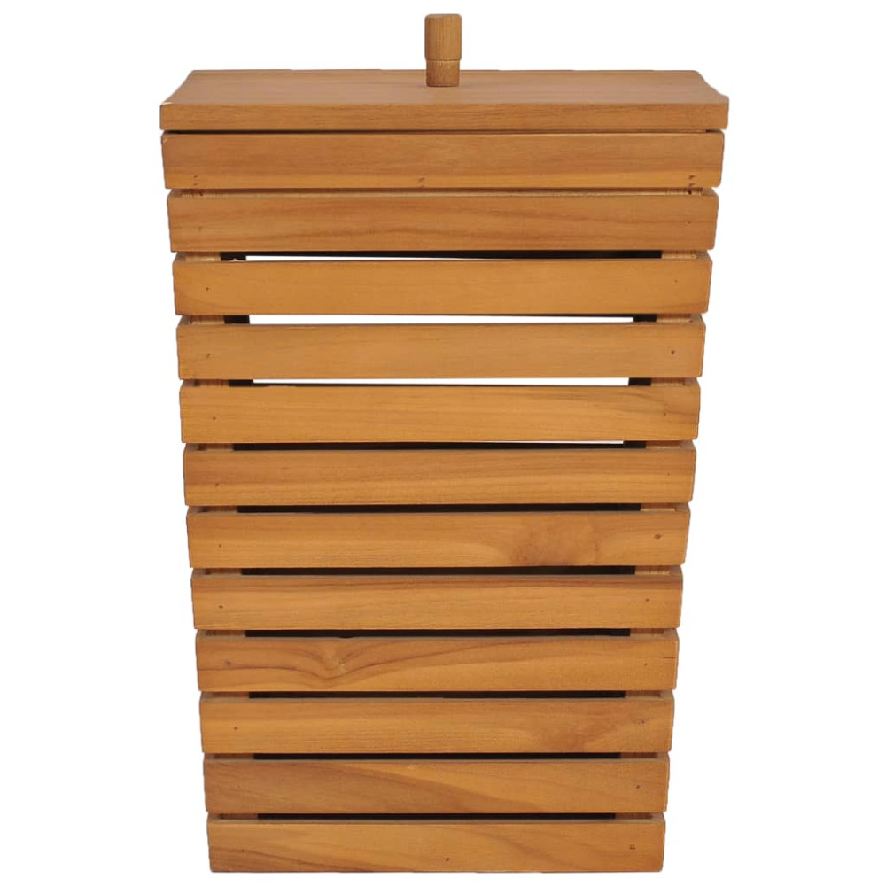Produktbild för Tvättkorg 30x30x45 cm massiv teak