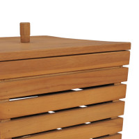 Produktbild för Tvättkorg 30x30x45 cm massiv teak
