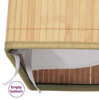 Produktbild för Tvättkorg bambu med 2 sektioner 100 L