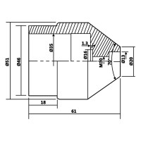 Produktbild för Roterande rördubb MT2 20 till 51 mm