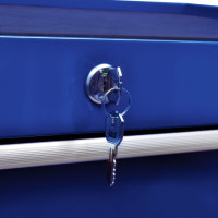 Produktbild för Verktygsvagn med 7 lådor blå