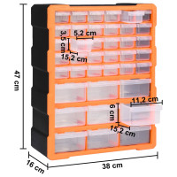Miniatyr av produktbild för Sortimentskåp med 39 lådor 38x16x47 cm